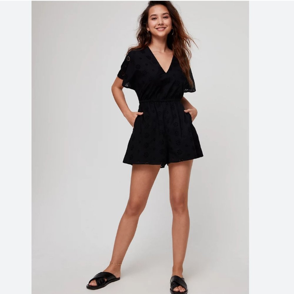 Aritzia Sunday Best Kensley Romper Black